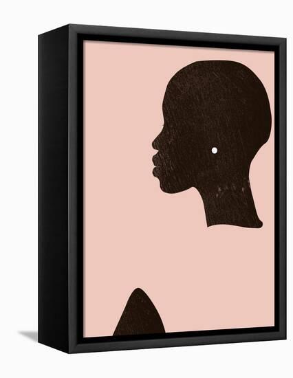 Pink Silhouette I-Jennifer Parker-Framed Stretched Canvas