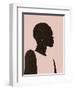 Pink Silhouette II-Jennifer Parker-Framed Premium Giclee Print