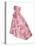 Pink Silk Taffeta Chine Gown, Yves Saint Laurent for Christian Dior, 1956-null-Stretched Canvas