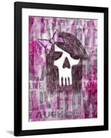 Pink Skull Princess-Roseanne Jones-Framed Giclee Print