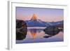 Pink Sky at Sunrise on the Matterhorn Reflected in Stellisee-Roberto Moiola-Framed Photographic Print
