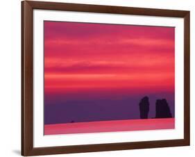 Pink Sky Reflected in Sea With Karst Islands, Phang Nga Bay, Thailand-Merrill Images-Framed Photographic Print