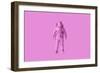 Pink Spaceman Astronaut Cosmonaut-Paul Campbell-Framed Art Print