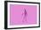 Pink Spaceman Astronaut Cosmonaut-Paul Campbell-Framed Art Print