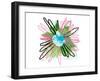 Pink Splash Flower-Elle Stewart-Framed Art Print