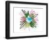 Pink Splash Flower-Elle Stewart-Framed Art Print