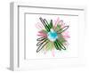 Pink Splash Flower-Elle Stewart-Framed Art Print