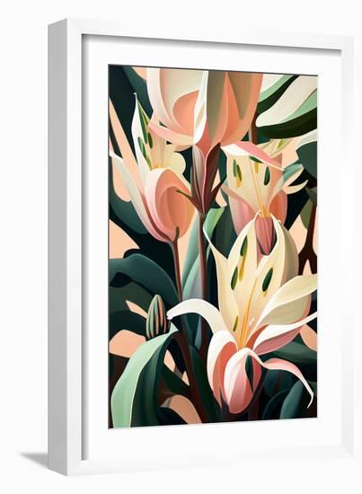 Pink Spotted Lily-Lea Faucher-Framed Art Print