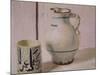 Pink Still Life with Jug (Oil on Canvas)-William Nicholson-Mounted Giclee Print