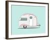 Pink Stripe Teardrop-Annie Bailey Art-Framed Art Print