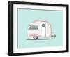 Pink Stripe Teardrop-Annie Bailey Art-Framed Art Print