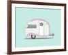 Pink Stripe Teardrop-Annie Bailey Art-Framed Art Print