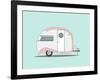 Pink Stripe Teardrop-Annie Bailey Art-Framed Art Print