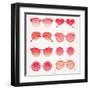 Pink Sunglasses-Cat Coquillette-Framed Art Print