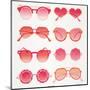 Pink Sunglasses-Cat Coquillette-Mounted Art Print