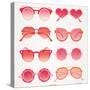 Pink Sunglasses-Cat Coquillette-Stretched Canvas