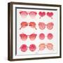 Pink Sunglasses-Cat Coquillette-Framed Art Print