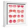 Pink Sunglasses-Cat Coquillette-Framed Art Print