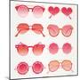 Pink Sunglasses-Cat Coquillette-Mounted Art Print