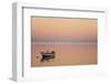 Pink Sunrise with Small Boat in the Ocean, Ifaty, Tulear, Madagascar-Anthony Asael-Framed Photographic Print