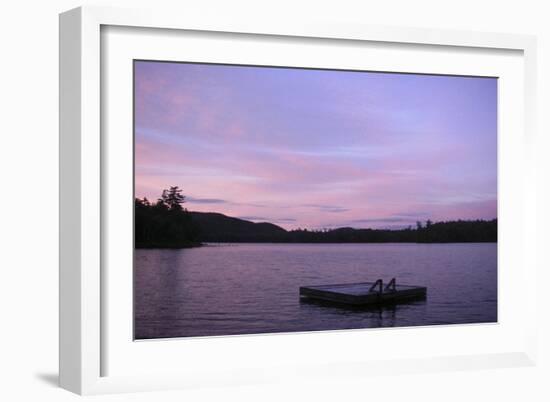 Pink Sunset Adirondacks-Erik Richards-Framed Art Print