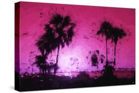Pink Sunset - In the Style of Oil Painting-Philippe Hugonnard-Stretched Canvas