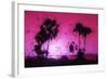 Pink Sunset - In the Style of Oil Painting-Philippe Hugonnard-Framed Giclee Print