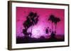Pink Sunset - In the Style of Oil Painting-Philippe Hugonnard-Framed Giclee Print