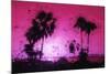 Pink Sunset - In the Style of Oil Painting-Philippe Hugonnard-Mounted Giclee Print