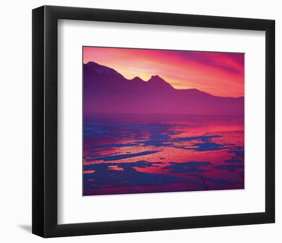 Pink Sunset-null-Framed Art Print