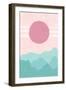 Pink Sunset-Martina-Framed Giclee Print