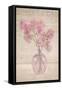 Pink Sweet Peas-Cora Niele-Framed Stretched Canvas