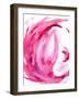 Pink Swirl II-L. Hewitt-Framed Art Print