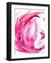 Pink Swirl II-L. Hewitt-Framed Art Print