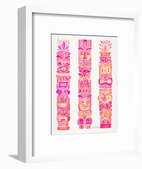 Pink Tiki Totems-Cat Coquillette-Framed Giclee Print