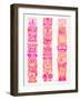 Pink Tiki Totems-Cat Coquillette-Framed Giclee Print