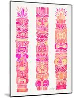 Pink Tiki Totems-Cat Coquillette-Mounted Giclee Print