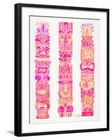 Pink Tiki Totems-Cat Coquillette-Framed Giclee Print