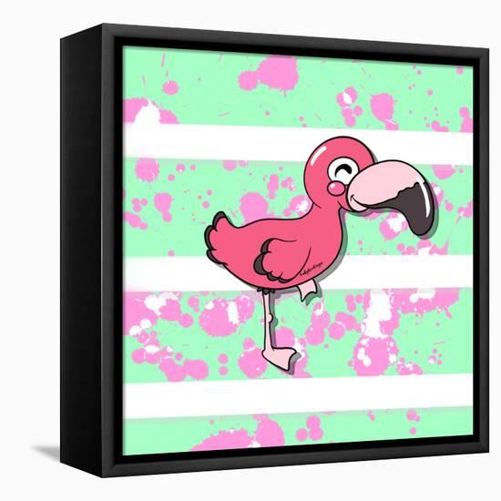 Pink Toucan-Andrea Buenfil-Framed Stretched Canvas