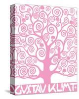 Pink Tree of Life-Gustav Klimt-Stretched Canvas