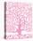 Pink Tree of Life-Gustav Klimt-Stretched Canvas