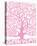 Pink Tree of Life-Gustav Klimt-Stretched Canvas