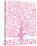 Pink Tree of Life-Gustav Klimt-Stretched Canvas