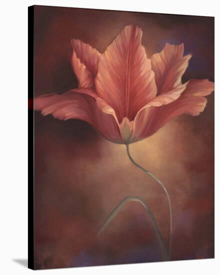 Pink Tulip I-Louise Montillio-Stretched Canvas