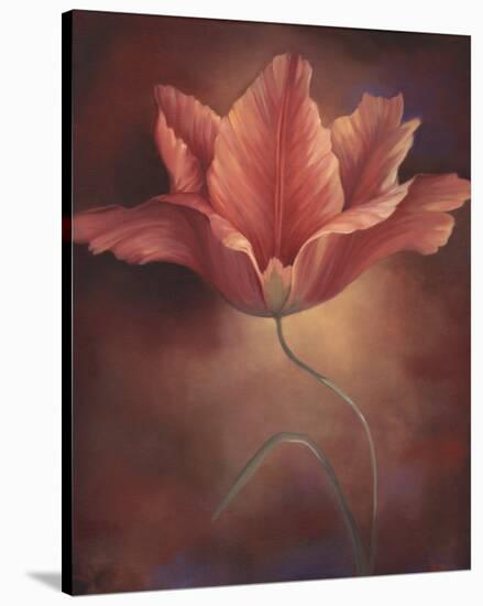 Pink Tulip I-Louise Montillio-Stretched Canvas