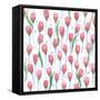 Pink Tulips-Elizabeth Rider-Framed Stretched Canvas