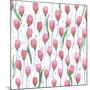 Pink Tulips-Elizabeth Rider-Mounted Giclee Print