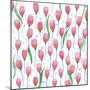 Pink Tulips-Elizabeth Rider-Mounted Giclee Print