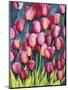 Pink Tulips-Mary Russel-Mounted Giclee Print