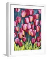 Pink Tulips-Mary Russel-Framed Giclee Print